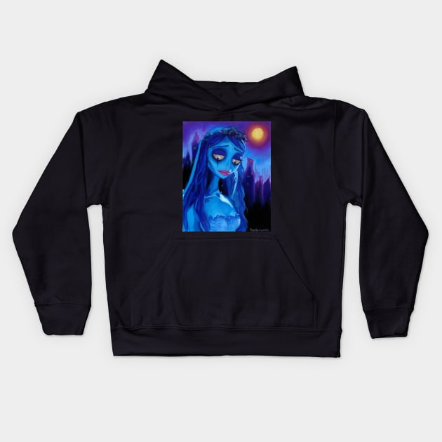 Corpse Bride Kids Hoodie by Ansekenamun